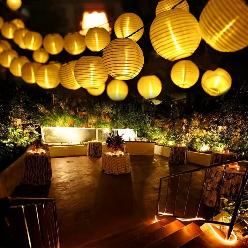 Lantern Paper Solar - Guirlande lumineuse à 10/20 LED en