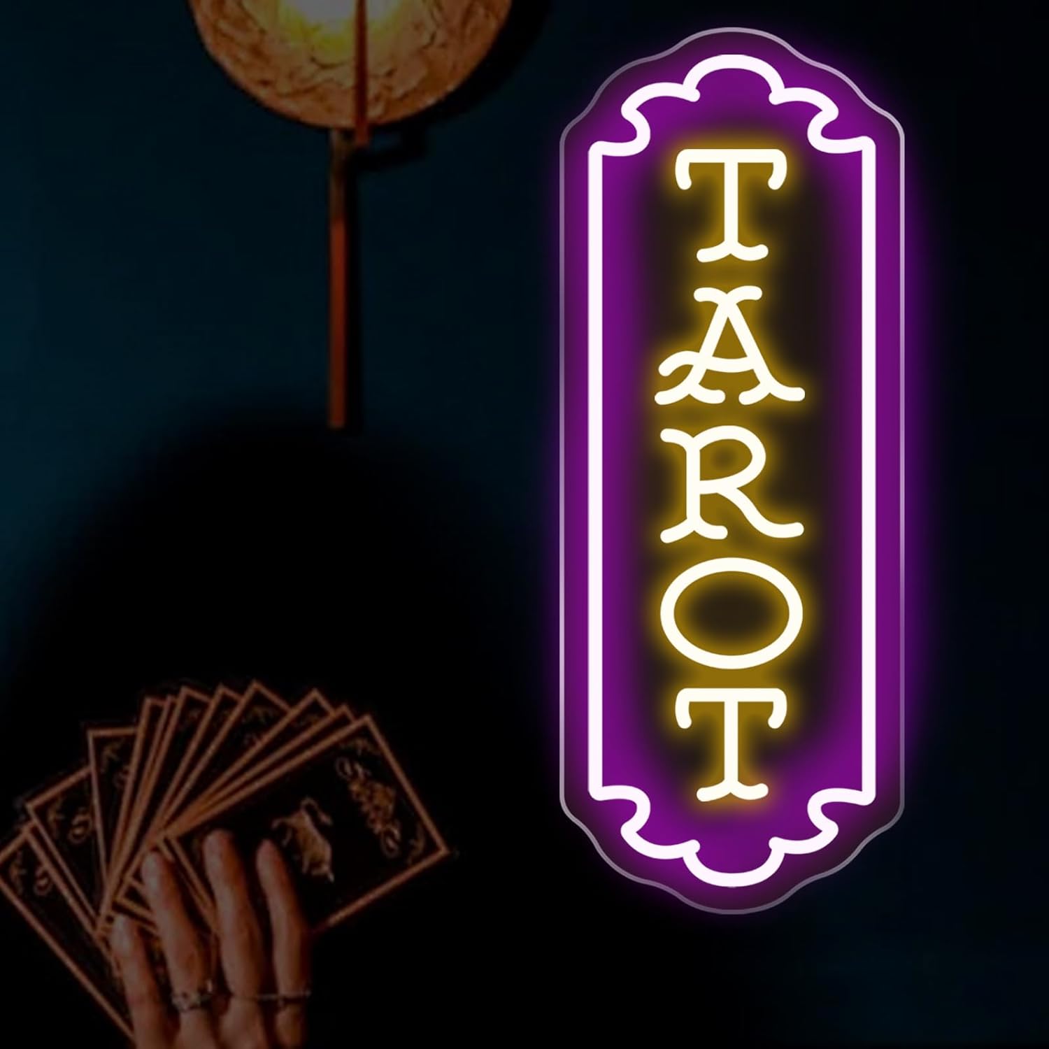 Lighting Decor For Bedroom - Enseigne néon Tarot alimentée par USB,