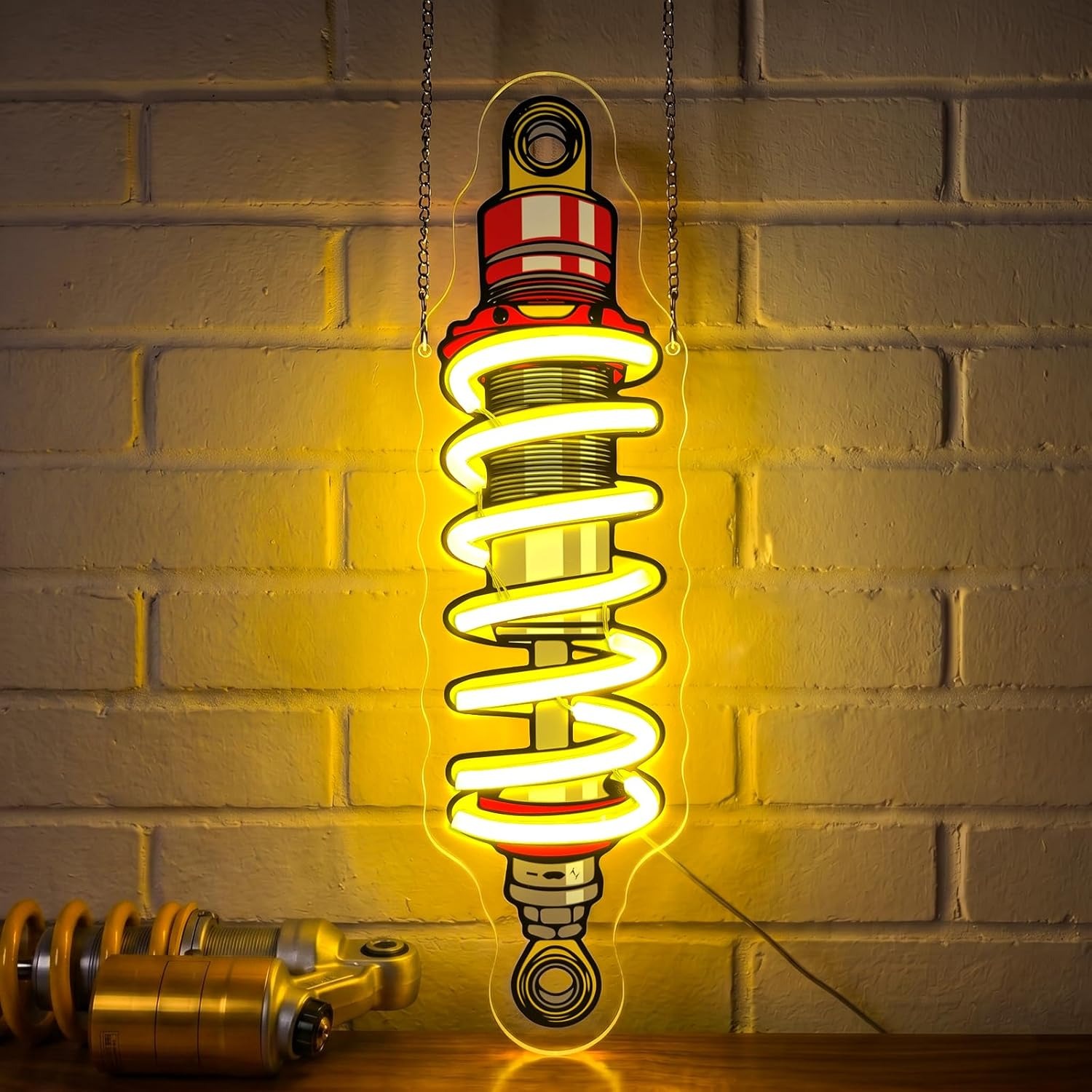 Garage Lighting Decor - Lumière néon LED amortisseur de chocs,