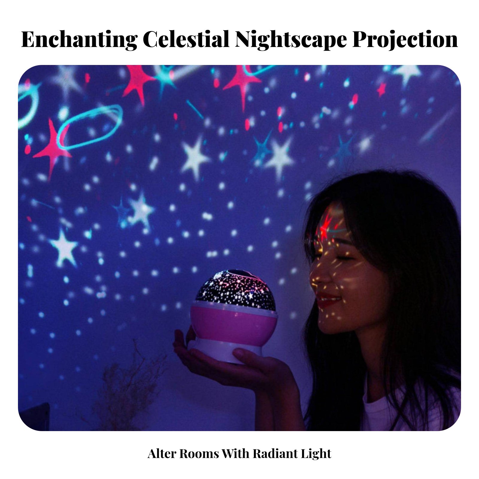 Lighting Decor For Bedroom - Projecteur Galaxie : Effet Ciel Nocturne,