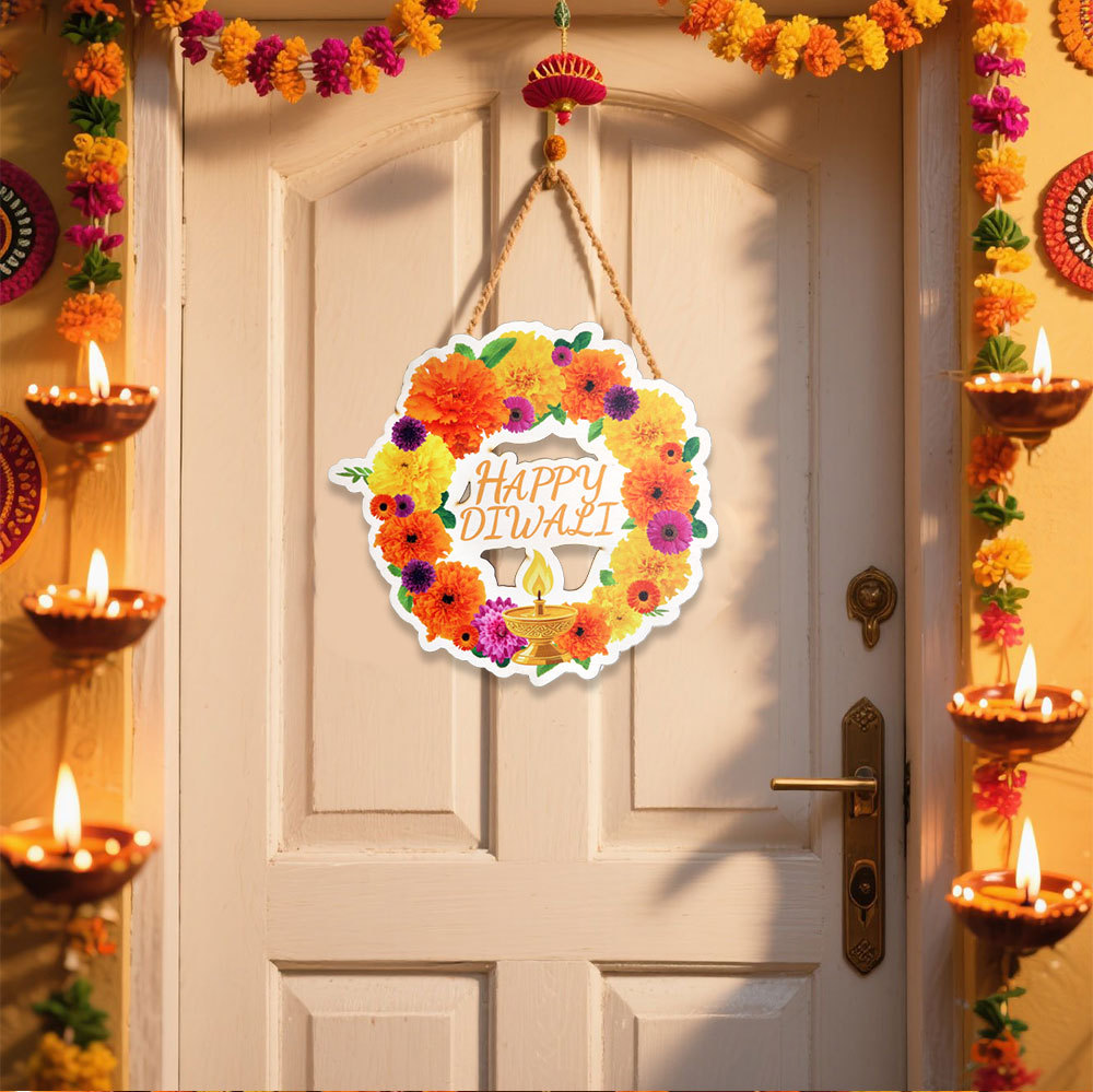 Lighting Decoration For Diwali - Décor Diwali Lotus & Peacock –