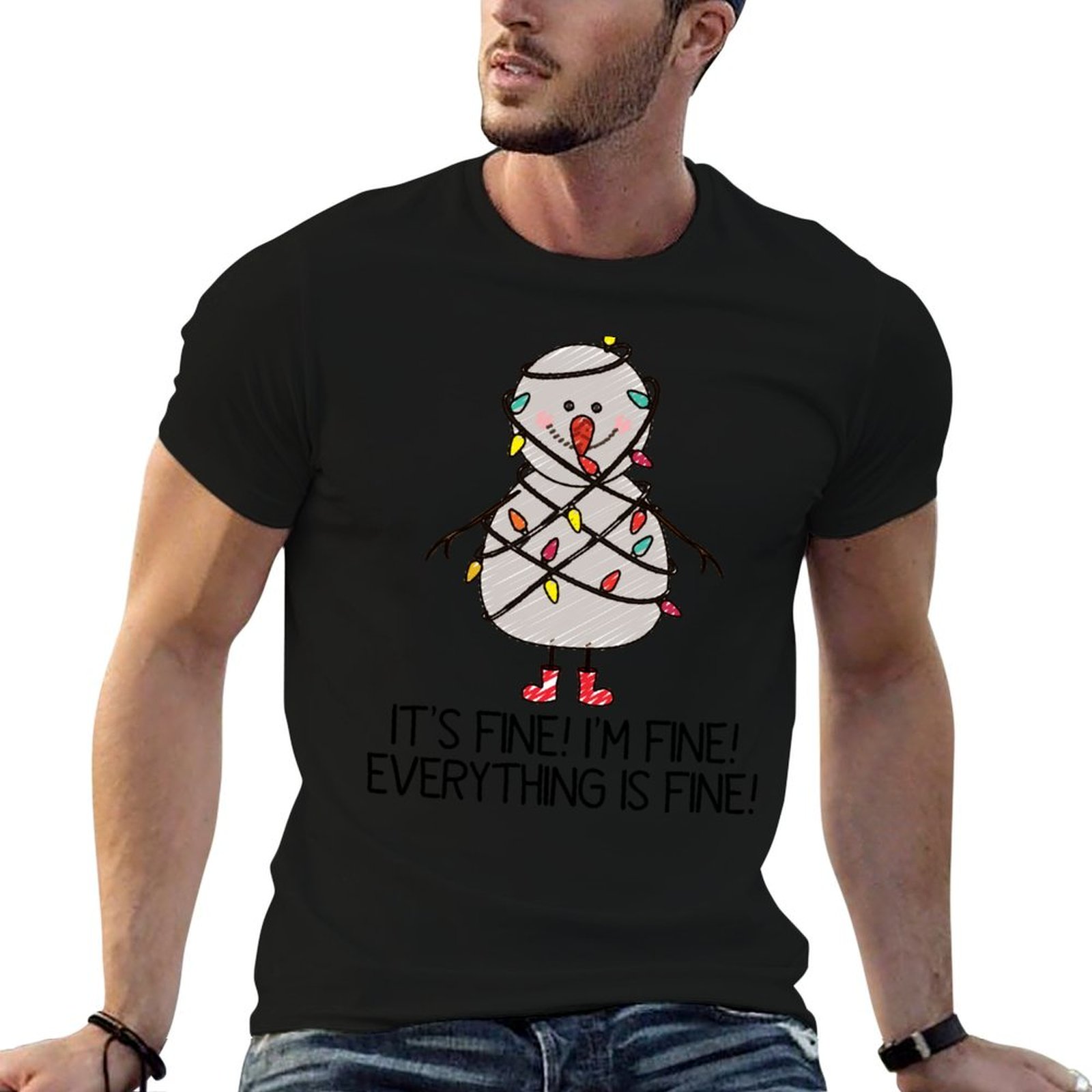 Santa'S Elves Holiday Lighting & Decor Llc - Ugly Holiday Sweaters - I'm Fine