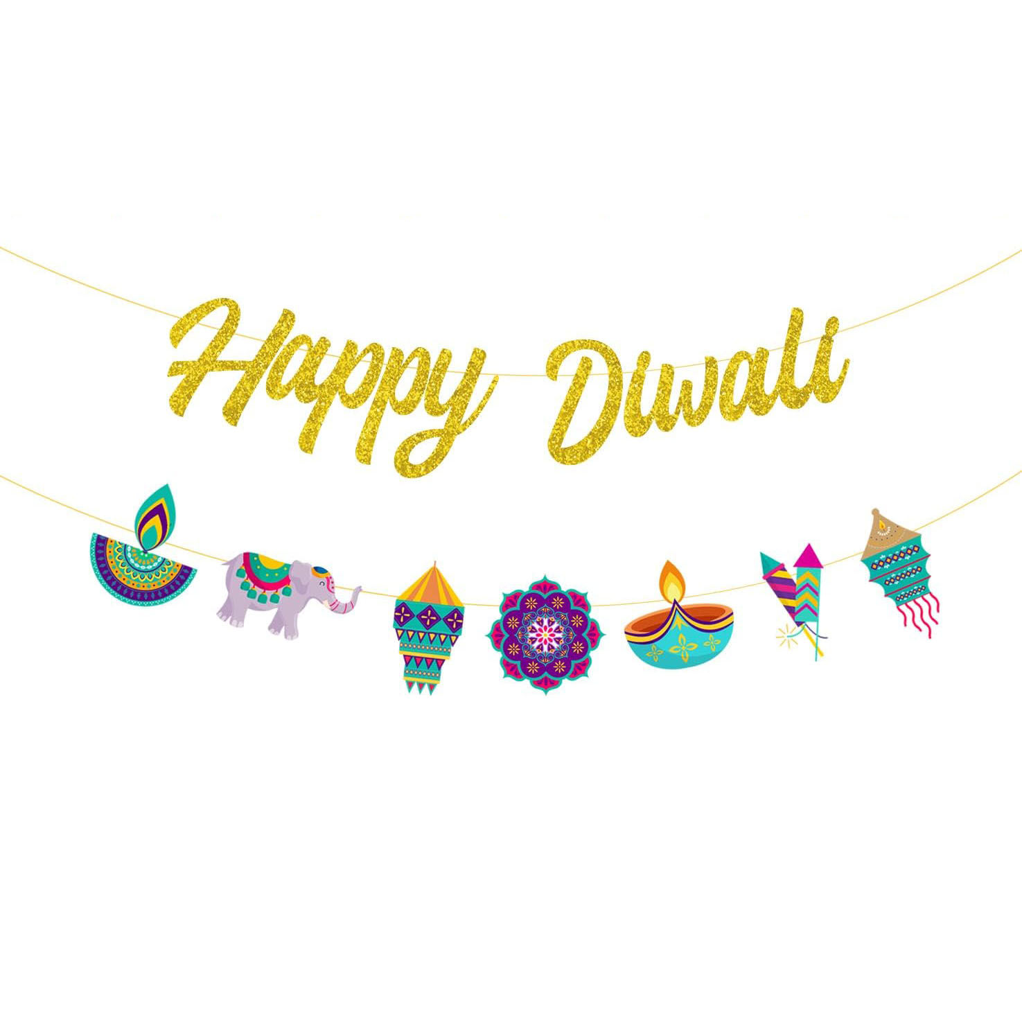 Lighting Decoration For Diwali - Décorations de fête Diwali, bannière à