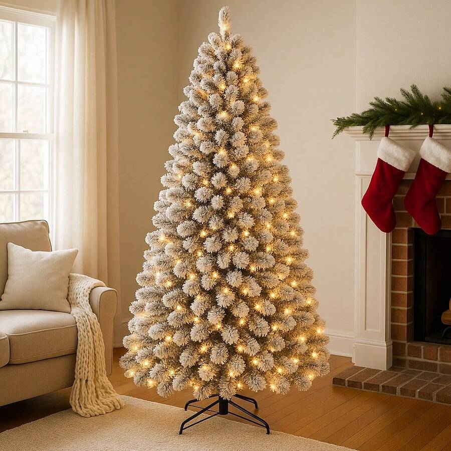 Lighting Decoration Stand - SHARECONN Sapin de Noël Artificiel Pré-illuminé