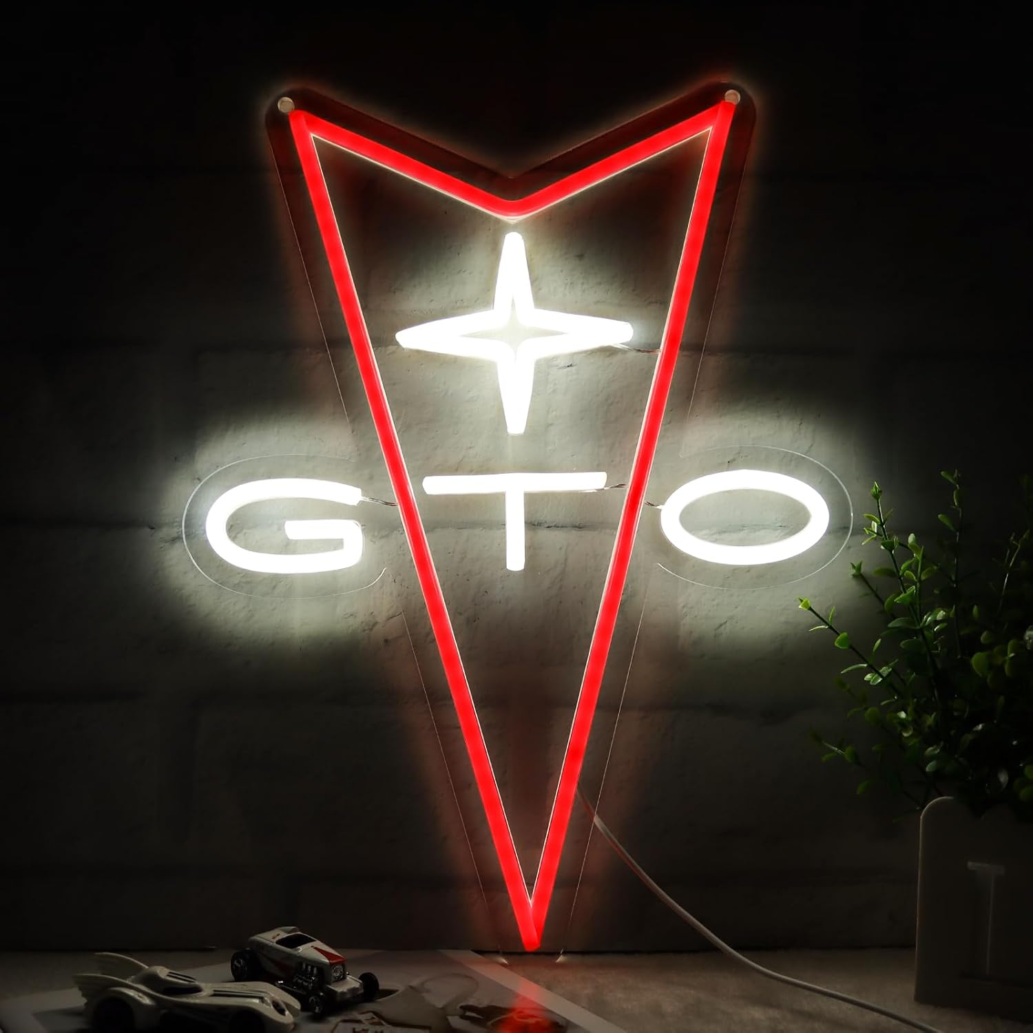 Garage Lighting Decor - Enseigne néon LED commerciale, lampe décorative
