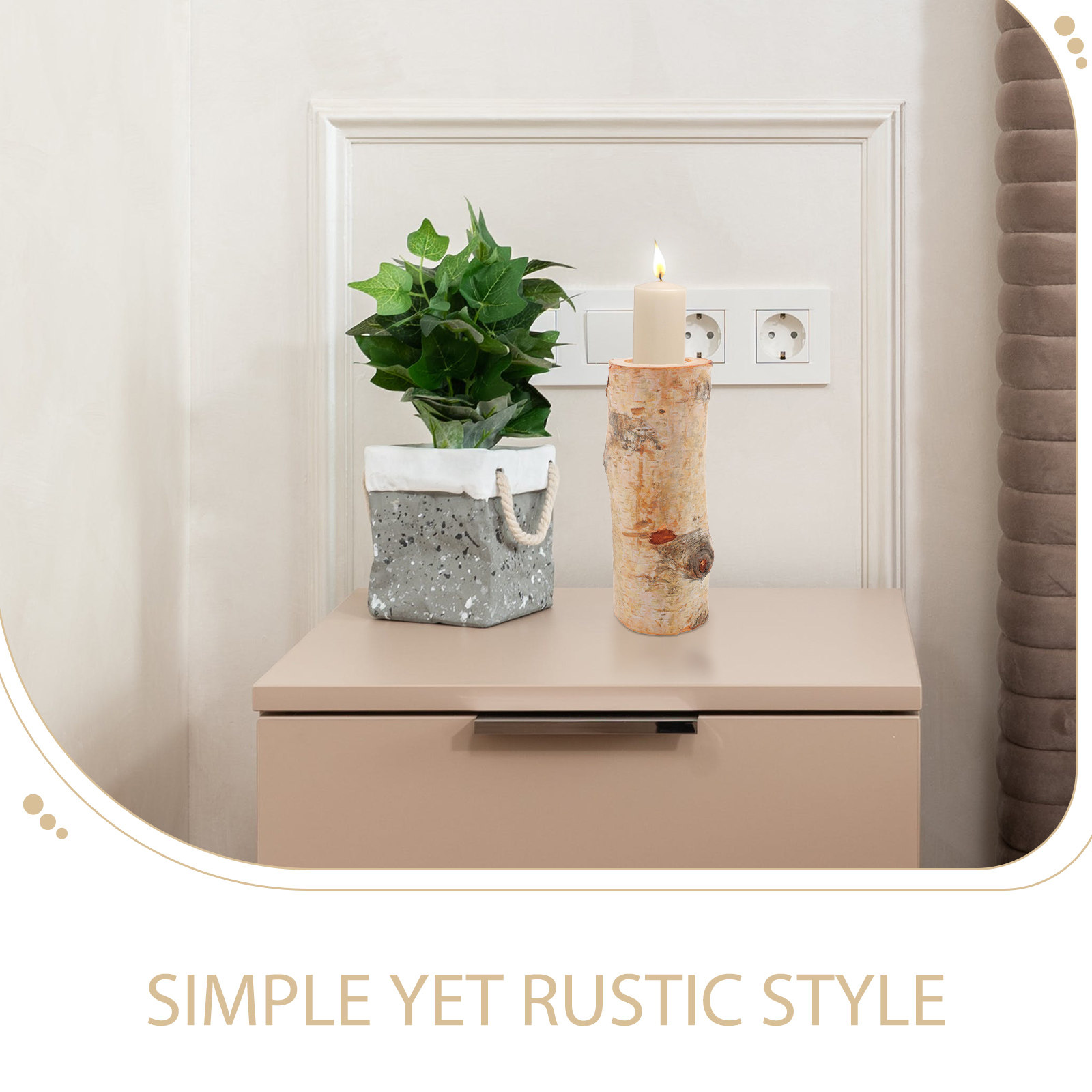 1 ensemble de supports rustiqu - Lighting Decoration Stand avis et prix