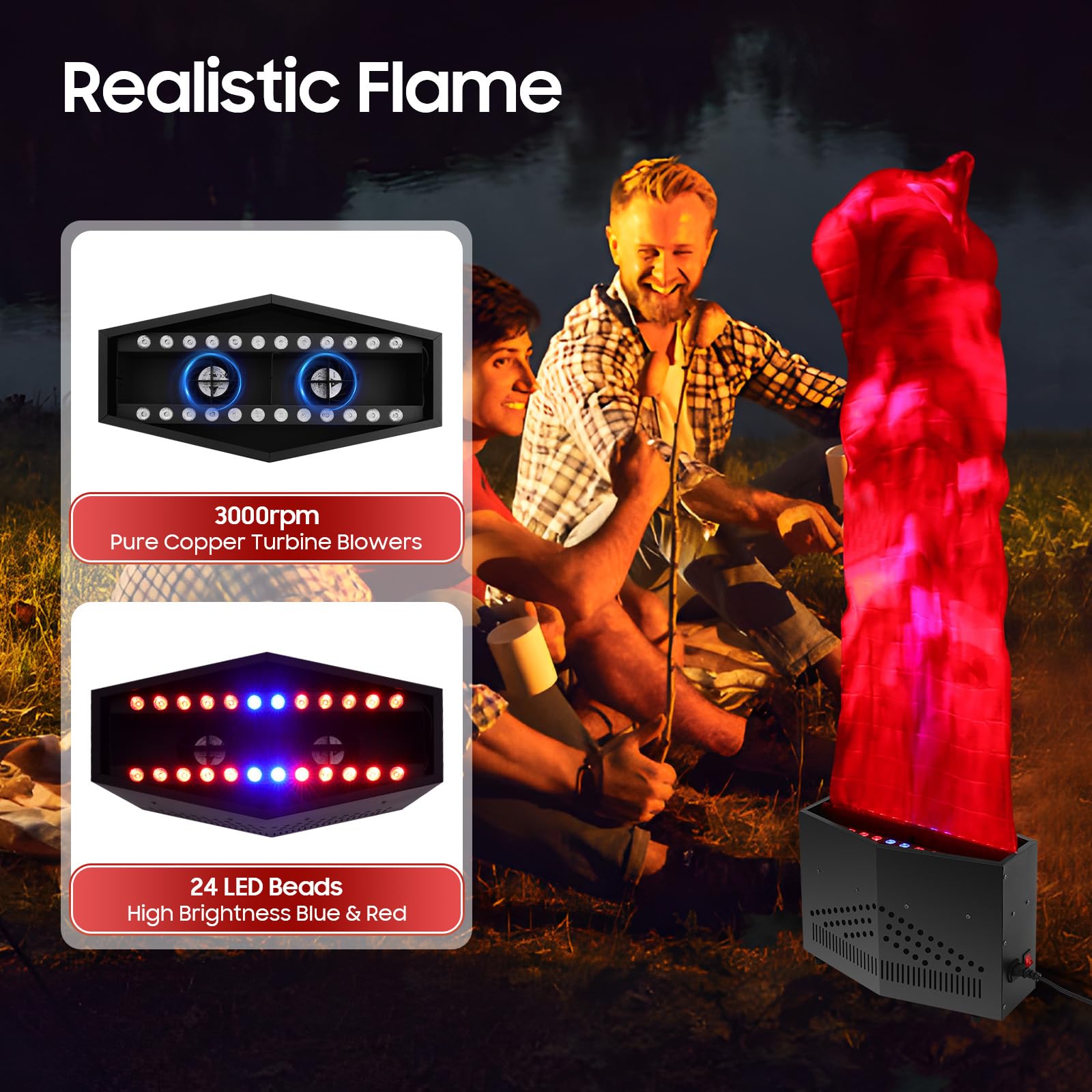 Lumière LED effet de flamme de - Lighting Effect Home Decor avis et prix