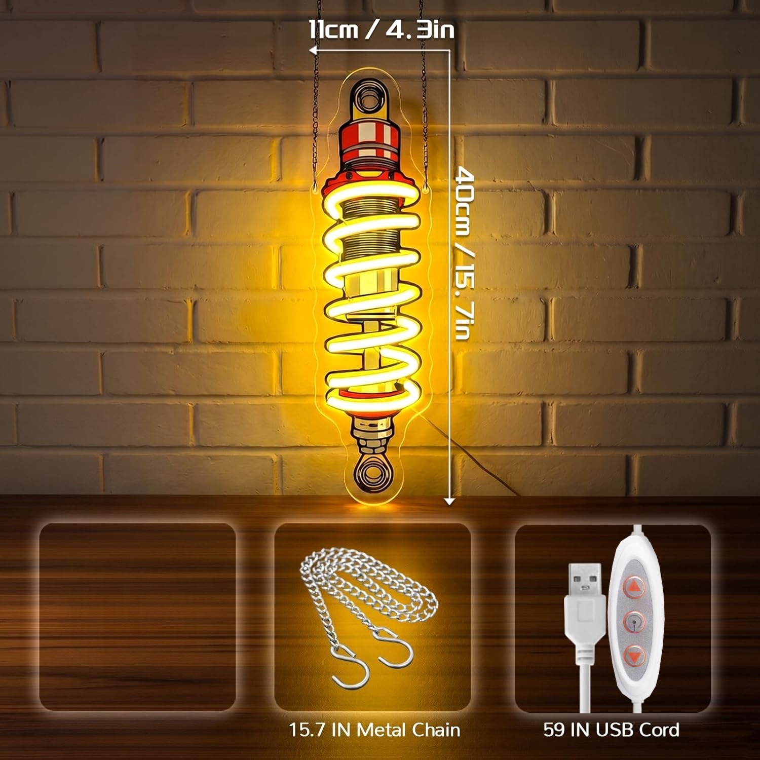Lumière néon LED amortisseur d - Garage Lighting Decor avis et prix