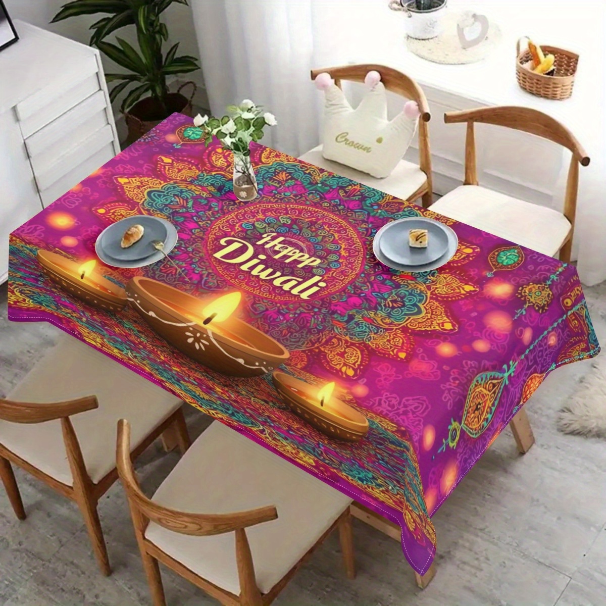Nappe rectangulaire pour la dé - Lighting Decoration For Diwali avis et prix