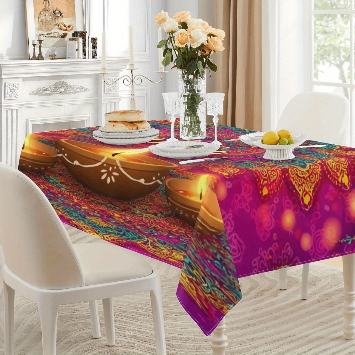 Nappe rectangulaire pour la dé - Lighting Decoration For Diwali avis et prix