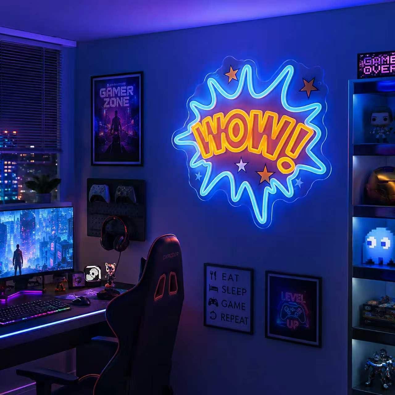 WOW Neon Sign – Lumières LED n - Lighting Decor Wow avis et prix
