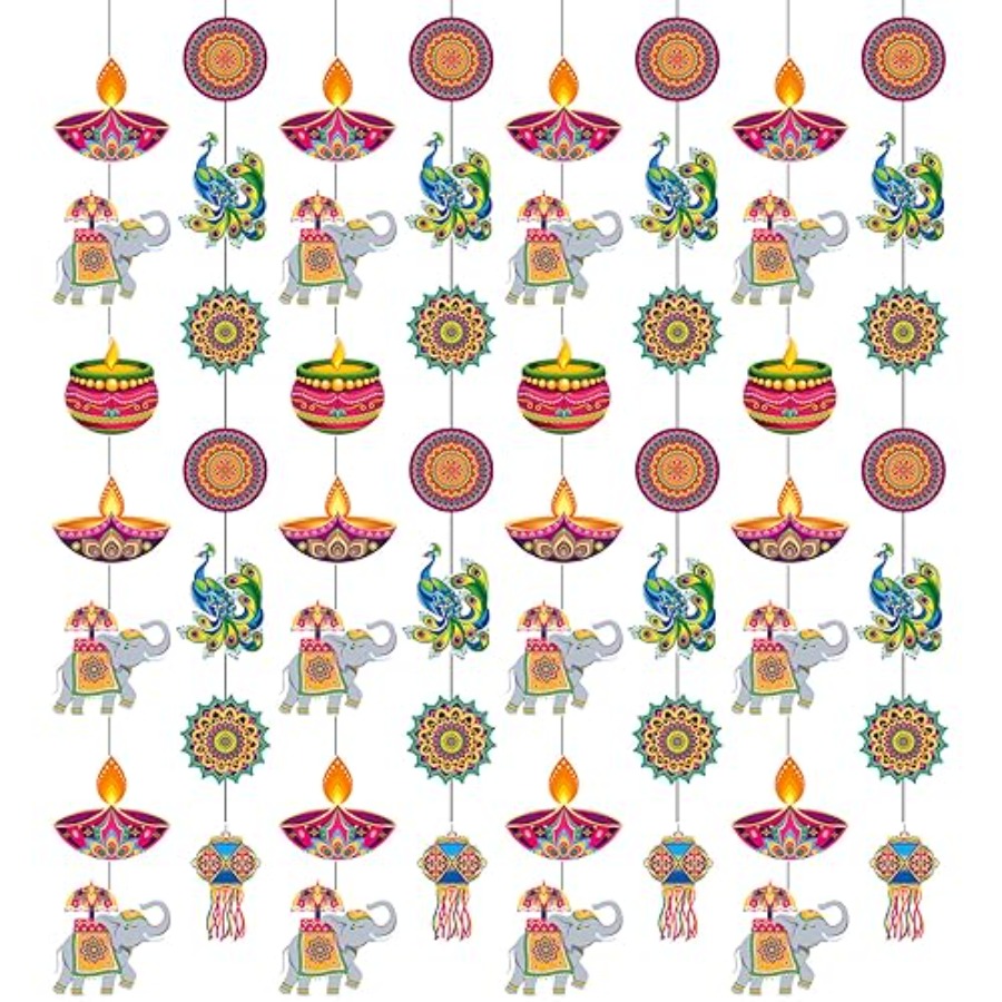 8 pièces de décorations suspen - Lighting Decoration For Diwali avis et prix