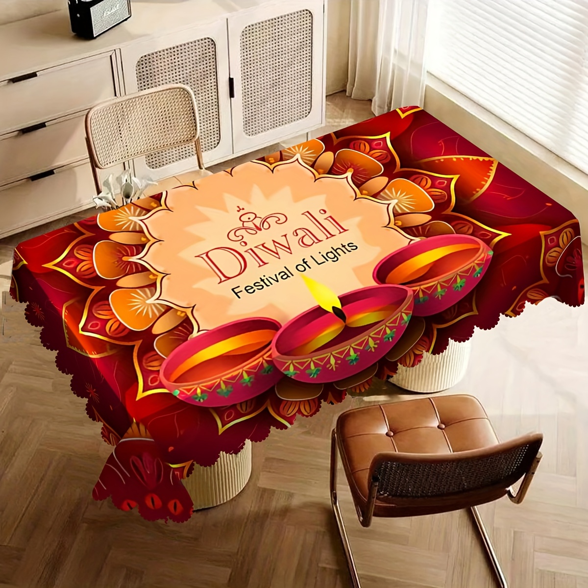 Nappe Mandala pour la Fête des - Lighting Decoration For Diwali avis et prix