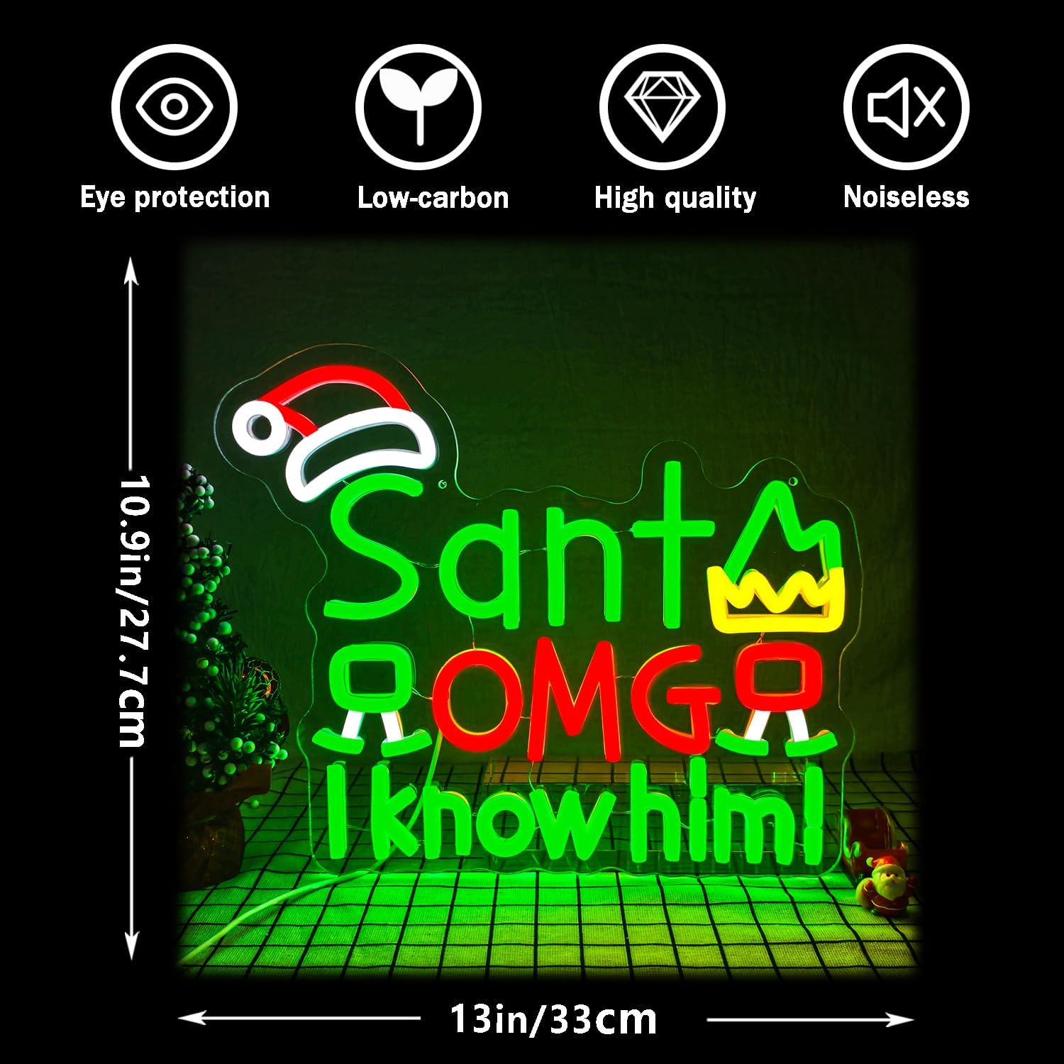 Lampe Murale LED Néon USB « Sa - Santa'S Elves Holiday Lighting & Decor Llc avis et prix