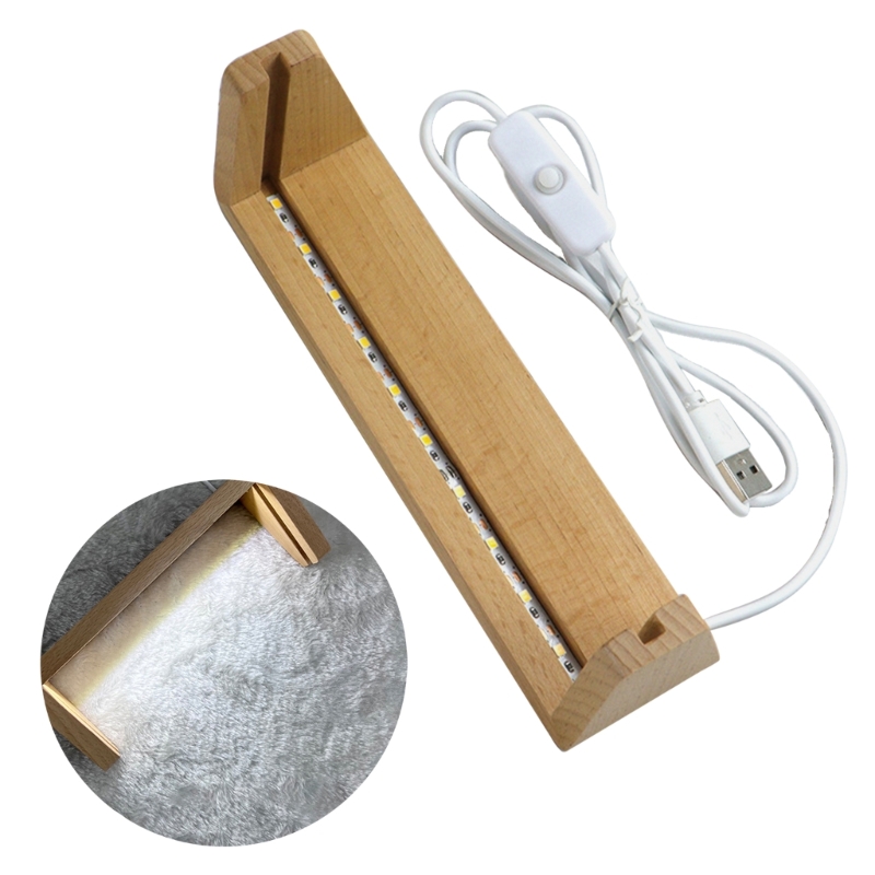 Base lumière LED en bois en fo - Lighting Decoration Stand avis et prix