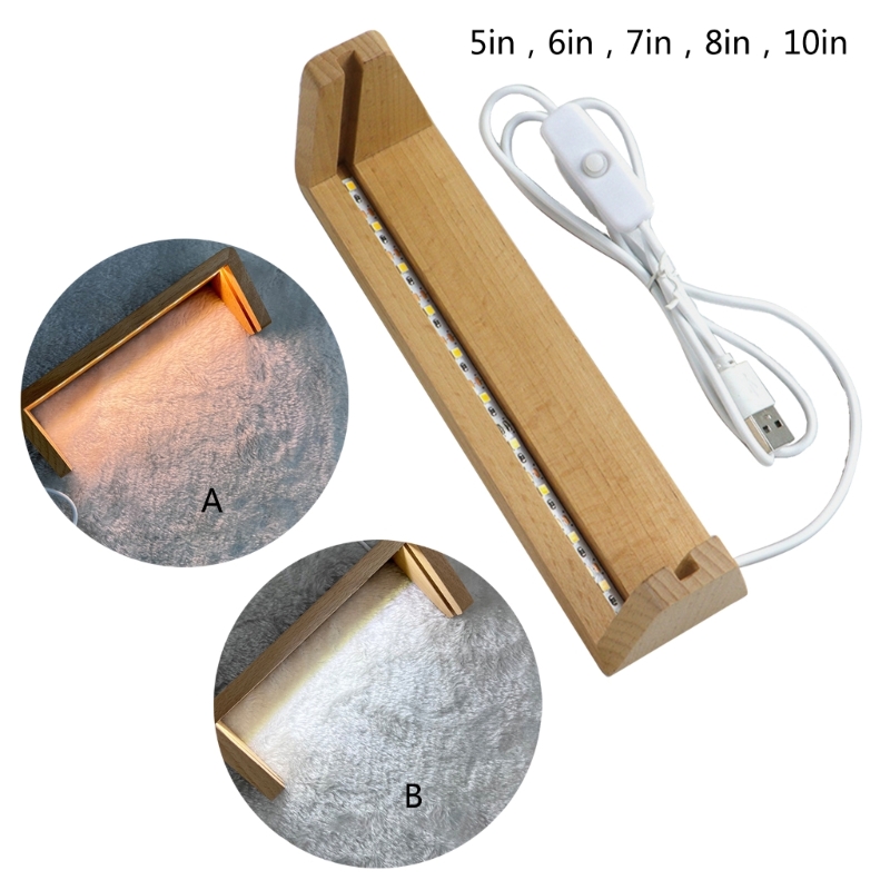 Base lumière LED en bois en fo - Lighting Decoration Stand avis et prix