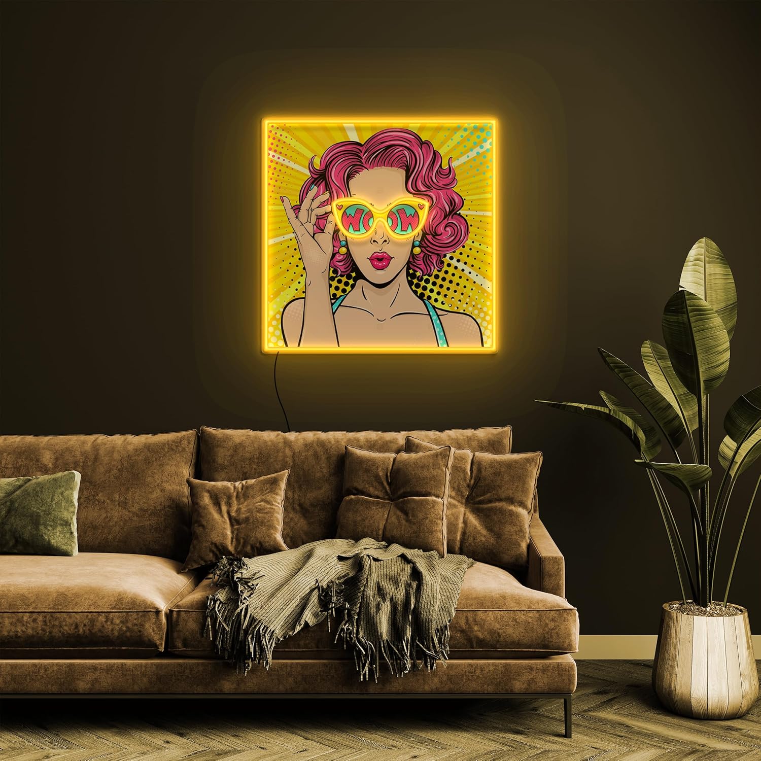 Enseigne néon LED Wow Lady UV  - Lighting Decor Wow avis et prix