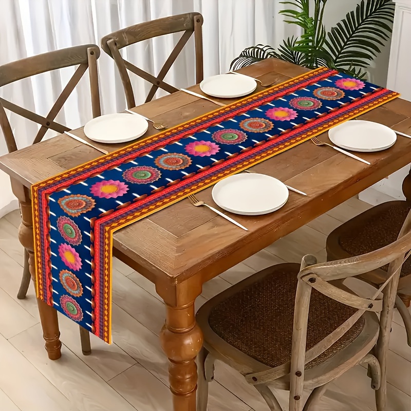 Chemin de table en lin pour le - Lighting Decoration For Diwali avis et prix