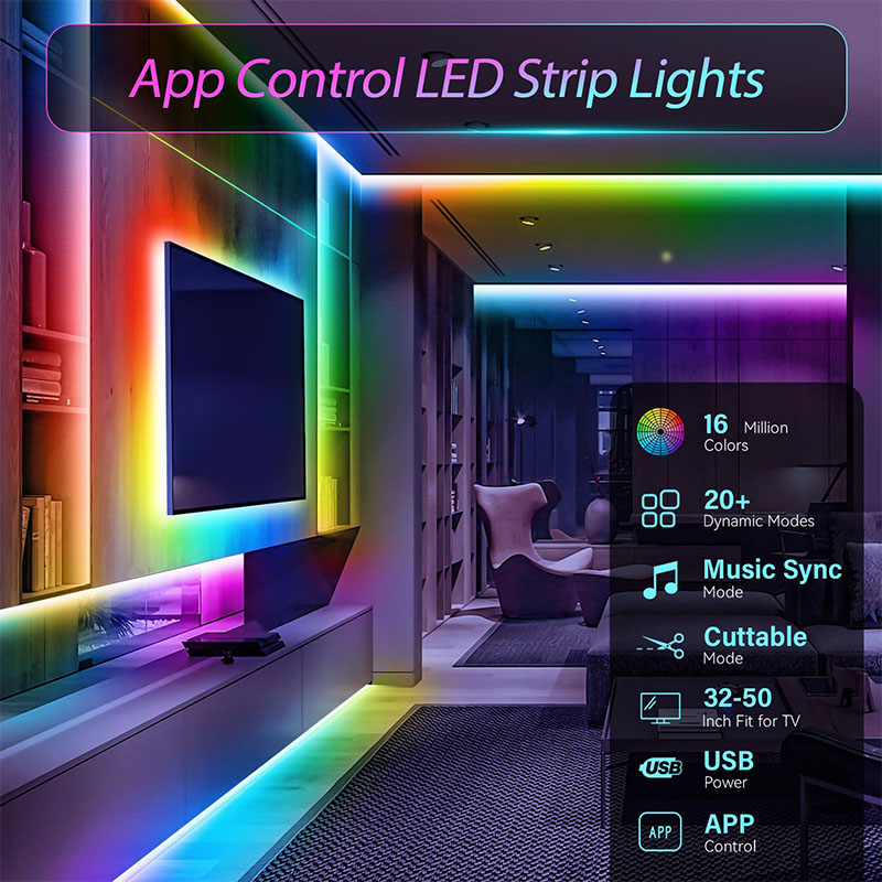 Bande LED USB RGB SMD3535 avec - Lighting Bolt Decor avis et prix