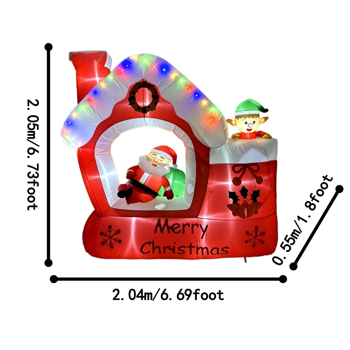 Décorations de Noël gonflables - Santa'S Elves Holiday Lighting & Decor Llc avis et prix