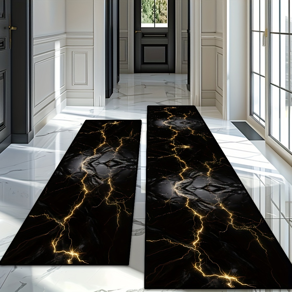 Tapis en bande de marbre noir  - Garage Lighting Decor avis et prix