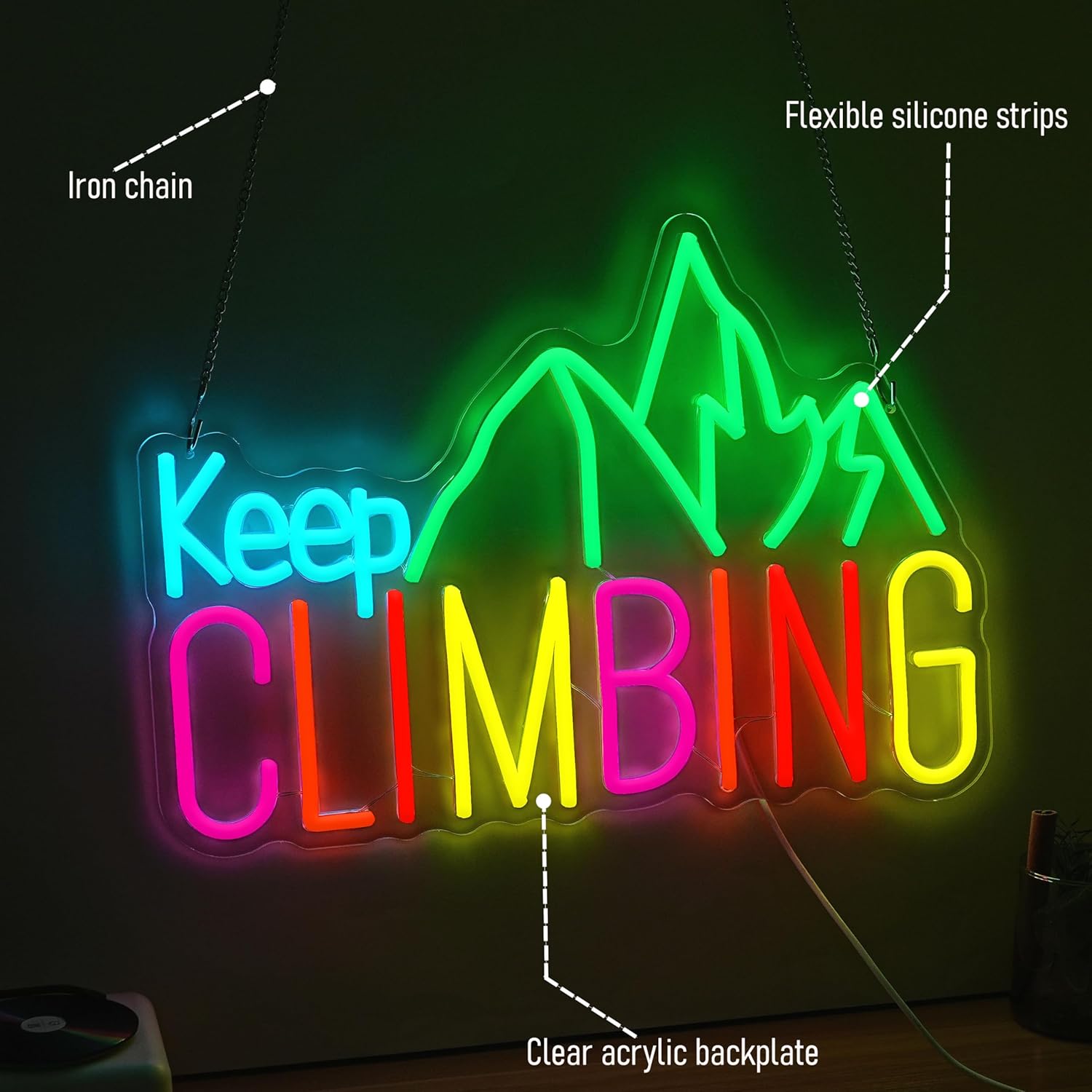 Enseigne néon « Keep Climbing  - Lighting Decor For Bedroom avis et prix