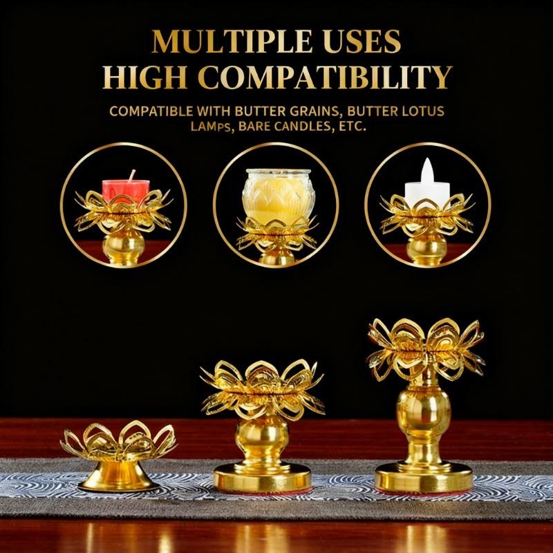 Lot de 2 supports dorés en lai - Lighting Decoration For Diwali avis et prix