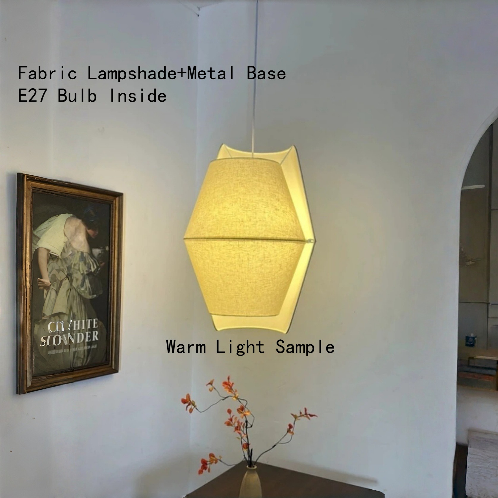 Lampe suspendue Japandi E27, l - Lighting Home Decor Items avis et prix