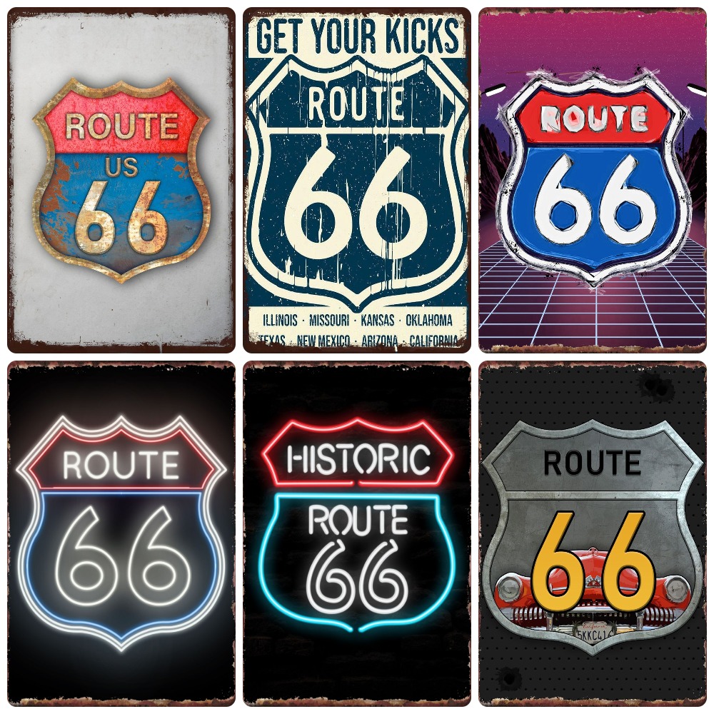 Mother Road Vintage Metal Sign - Lighting Effect Home Decor avis et prix