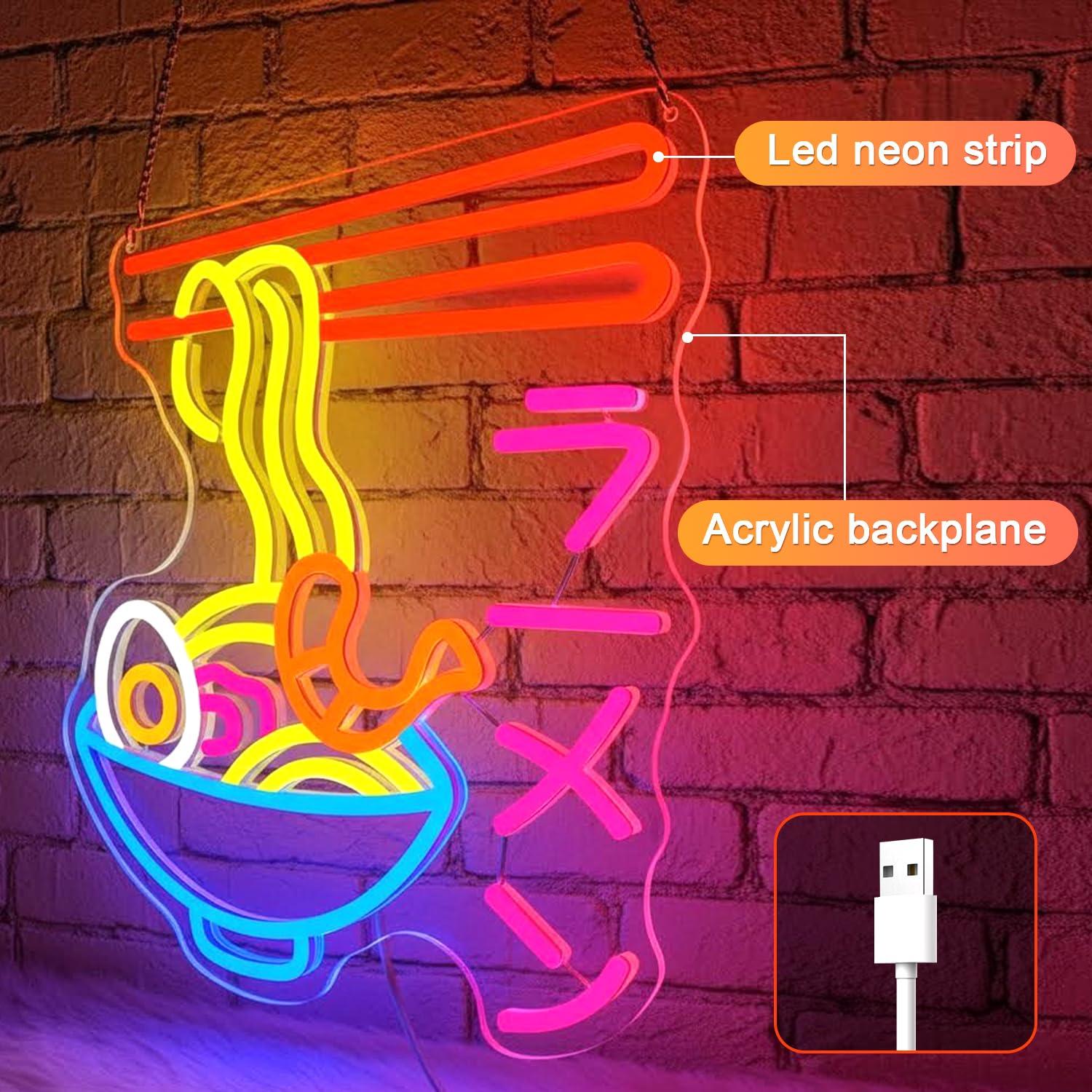 Enseigne néon LED Ramen, motif - Lighting Decor Room avis et prix