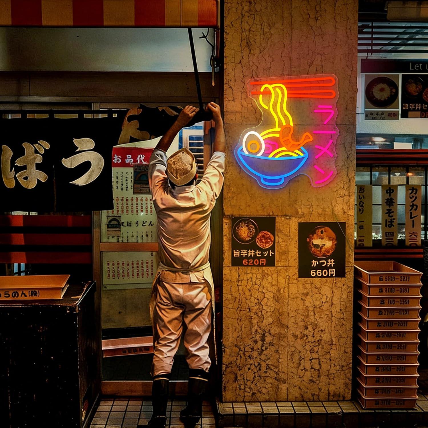 Enseigne néon LED Ramen, motif - Lighting Decor Room avis et prix